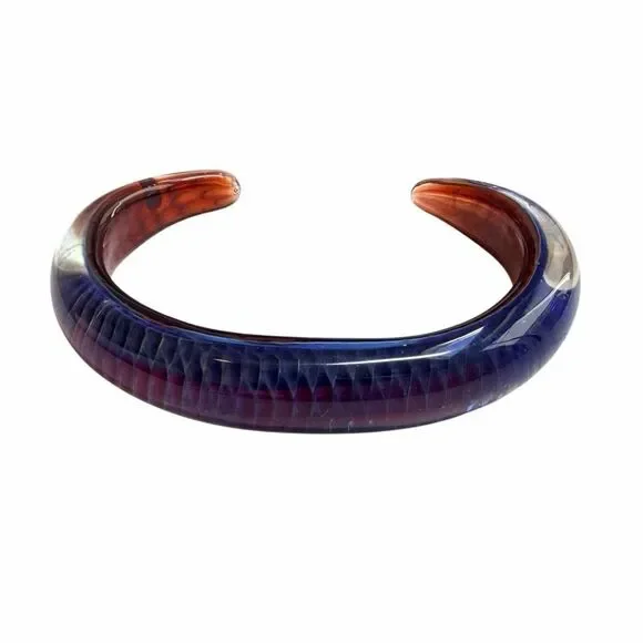 Kevin O’Grady Art Glass Cuff Bracelet - Picture 2 of 9